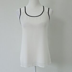 Women's Naked Zebra Round neck White Loose Flowy Blouse Top Size M